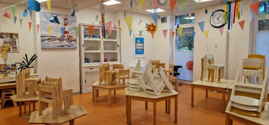 Essbereich der Kita Denickestraße der AWO Hamburg.