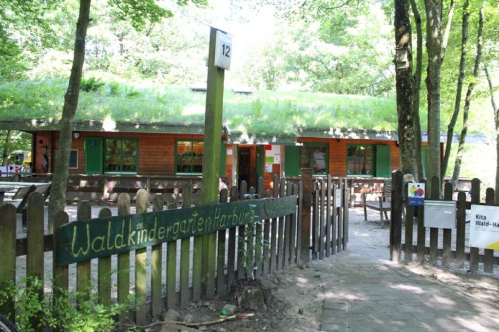 Haus des Waldkindergarten der AWO in Hamburg Harburg.