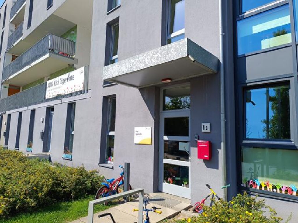 Eingang Kita Tigerente der AWO Hamburg.