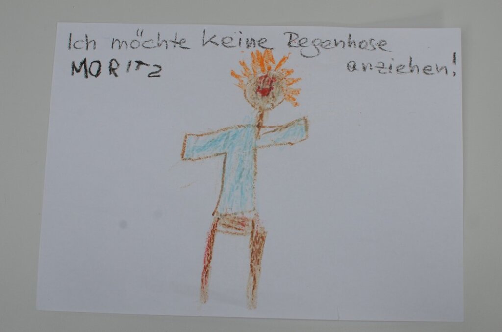 Kinderrecht von einem Kind selbst gemalt.